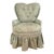 Petite Ladies Chair in Jacquard Damask Upholstery With Ruffled Skirt For Sale