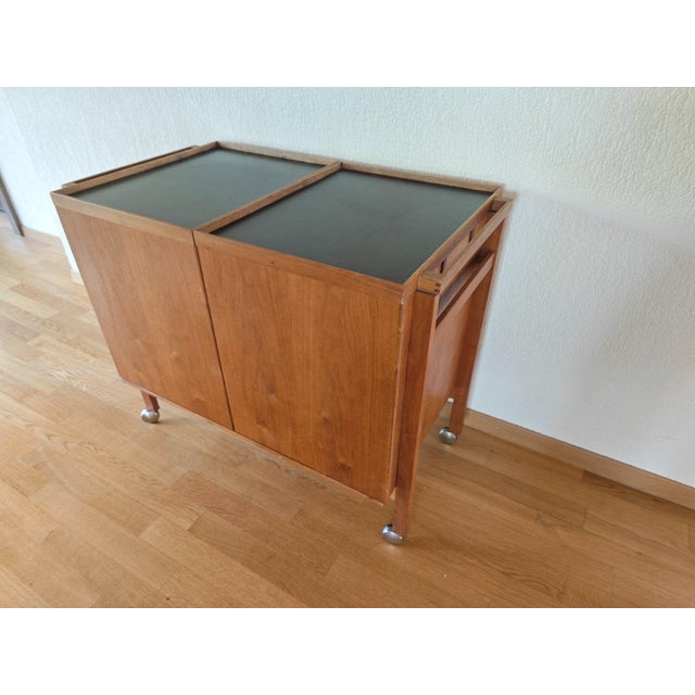 Mid-Century Modern Serving Trolley in Teak by Niels Glasdam, 1970s For Sale - Image 9 of 11