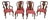 Set of 6 John Widdicomb Walnut Dining Room Chairs For Sale