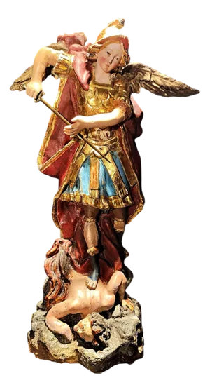 Venetian Artist, Saint Michael the Archangel, Late 17th Century, Polychrome Wood