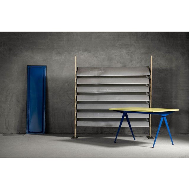 Rare model 512 Compas table designed by Jean Prouvé and manufactured by Ateliers Jean Prouvé in France, 1953. This...