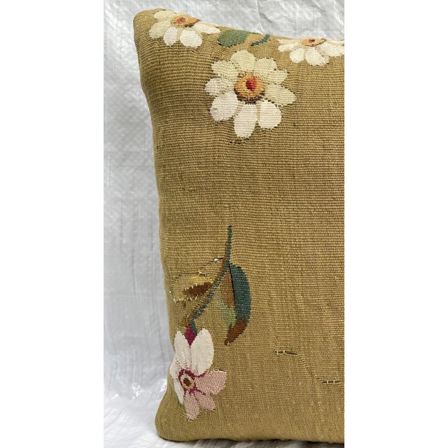 French Mid-18th Century French Tapestry Pillow For Sale - Image 3 of 5