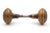 Traditional Pair of Antique Beaded 2.25 In. Passage Door Knobs For Sale - Image 3 of 6