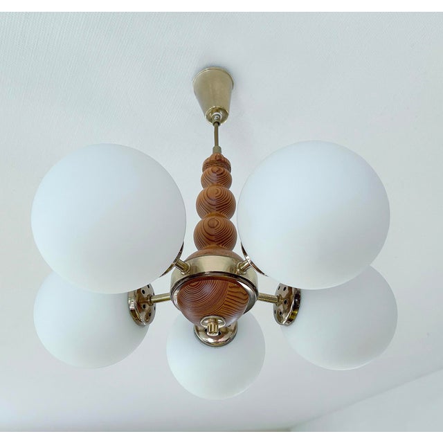 1970s Vintage Scandinavian Style Pendant Light from Orion, 1970s For Sale - Image 5 of 17