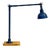 Articulated Industrial Lamp with Blue Shade from Dugdills, 1930s For Sale