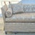 Baker Furniture Company Vintage George Smith Style Silk Damask Knole Sofa 81” Long With Hinged Sides Pineapple Finials Down Cushions For Sale - Image 4 of 17
