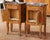 Late 19th Century Pair of 19th Century French Louis XV Inlaid Walnut Marble-Top Bedside Tables For Sale - Image 5 of 10