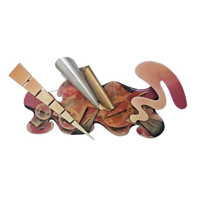 1980s Post Modern Wall Sculpture by Dean Johnson For Sale