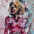 Modern "Portrait of a Woman in Pink" Contemporary Modernist Abstract Figurative Oil Painting by Costain For Sale - Image 3 of 9