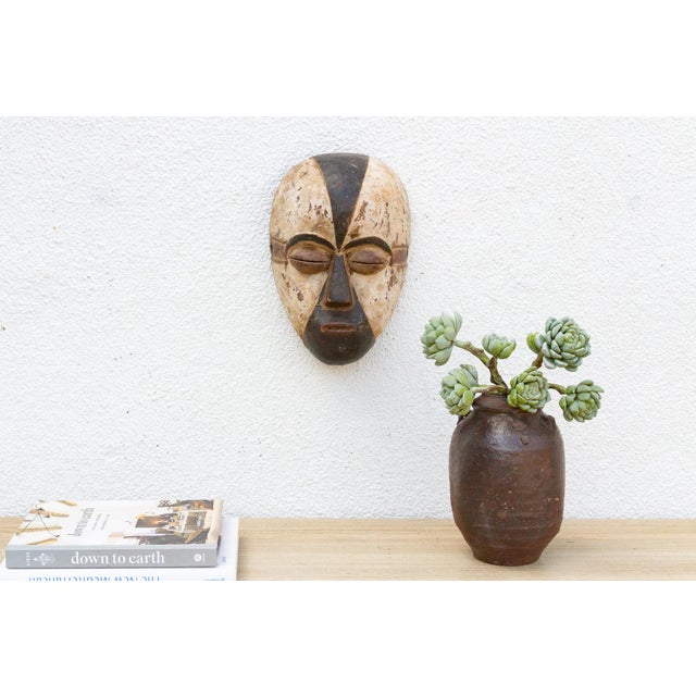 Brown African Songe Mask, Mystical Vision For Sale - Image 8 of 8