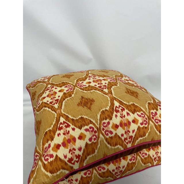 Textile Fabricut Ikat Esc Brown Pillows - Pair For Sale - Image 7 of 13
