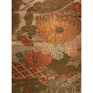 Vintage Silk Brocade Japanese Obi Sash Fabric For Sale