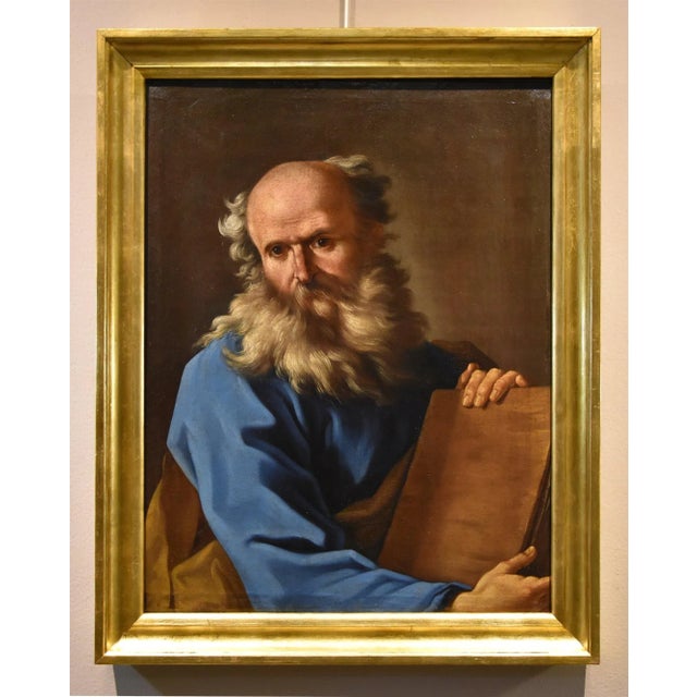 Giovanni Battista Beinaschi, Portrait of the Philosopher Democritus Beinaschi, 17th Century, Oil on Canvas, Framed For Sale - Image 13 of 13