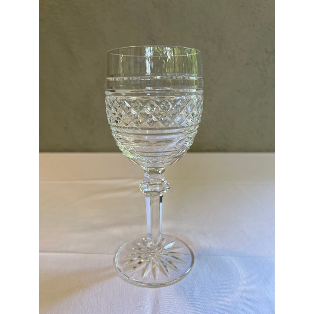 Set of 12 exquisite Waterford Crystal Castletown Water Goblets. The heavily-cut Castletown pattern was produced in Ireland...