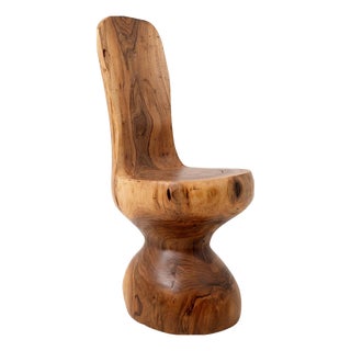 Chair in Walnut Wood by Logniture For Sale