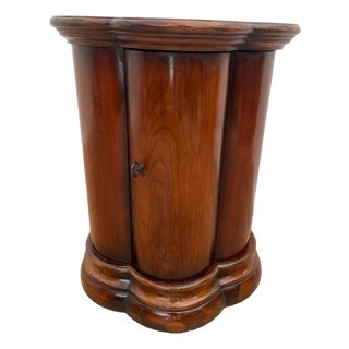 1990s Art Deco Style Table Nightstand Cabinet and Shelf Seven Seas by Hooker Furniture For Sale