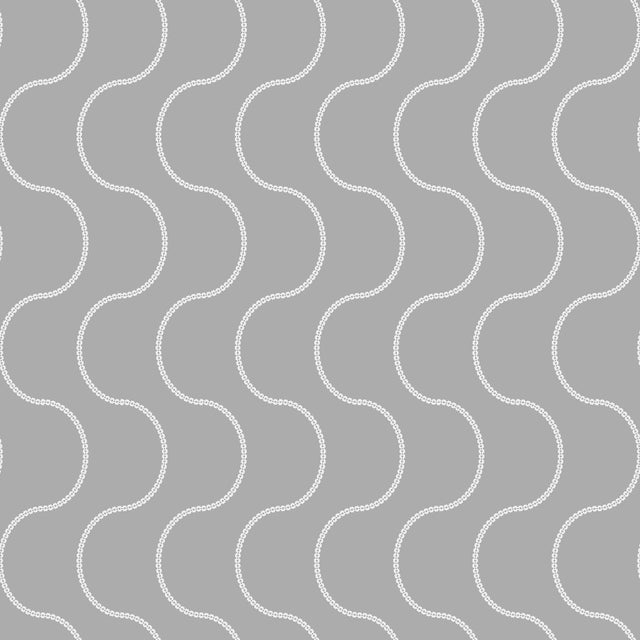 Art Deco Moire Lace Wallpaper by Paule Marrot in Gray For Sale - Image 3 of 3