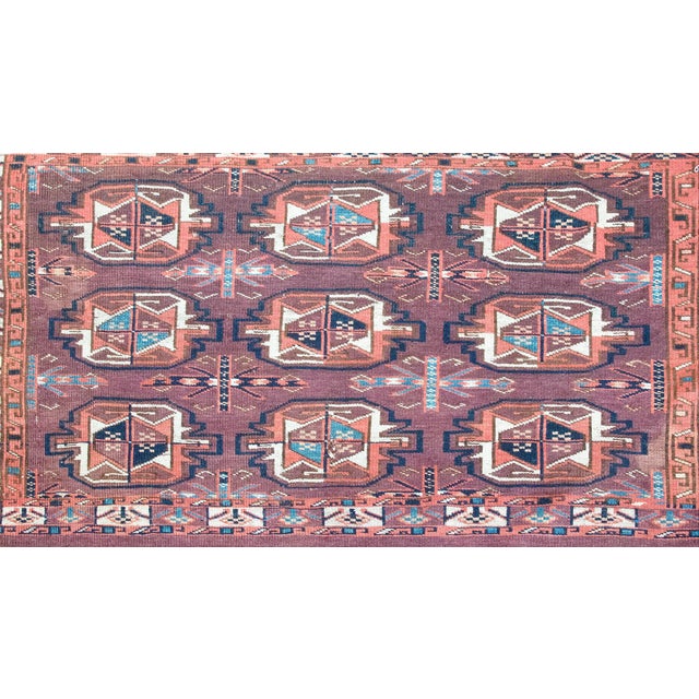 Early 20th Century Persian Yamout Rug For Sale - Image 11 of 13