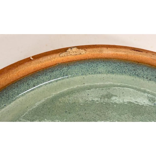 Heavy Glazed Pottery Dish, 1970s For Sale - Image 10 of 16