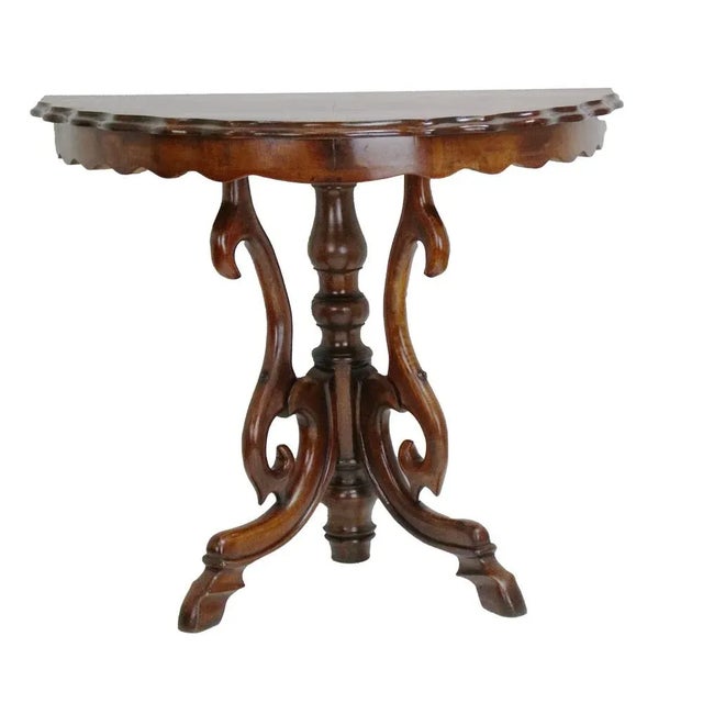 Wood Antique Console Table, 1890s For Sale - Image 7 of 7