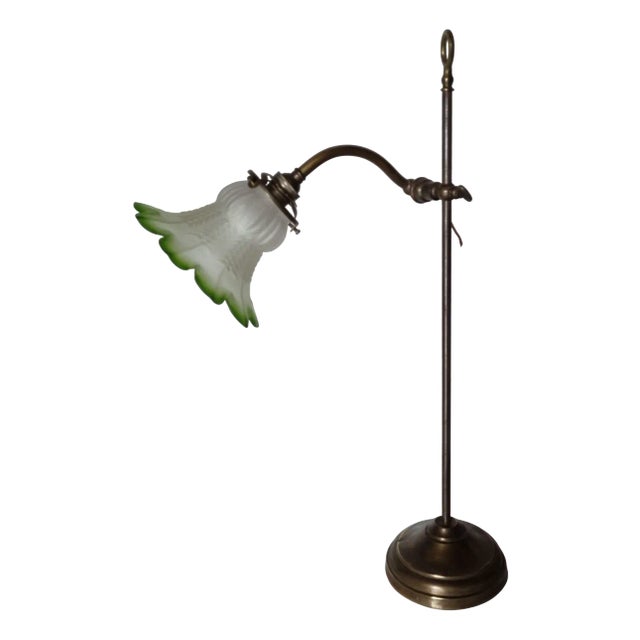 Art Nouveau Brass Desk Lamp, 1910s For Sale