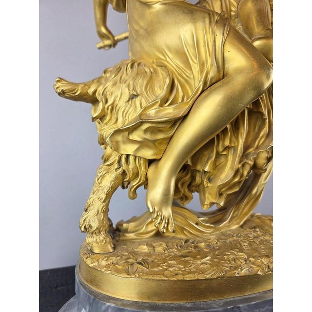 After Philippe-Laurent Roland, Bacchante Riding a Goat, 19th Century, Bronze For Sale - Image 13 of 18