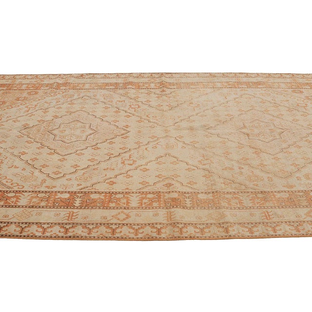 Mid 20th Century Mid 20th Century Washed Out Large Khotan Rug For Sale - Image 4 of 7