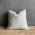 Otis Belgian Snow Linen Pillow 22 X 22 With Down Insert For Sale - Image 4 of 5