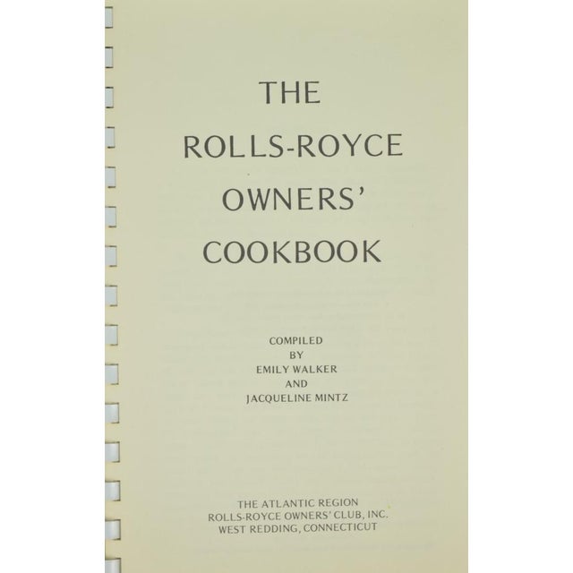 WALKER, Emily and MINTZ, Jacqueline [compiled by] [239] pp. The Atlantic Region Rolls-Royce Owners' Club, Inc. 1975 First...