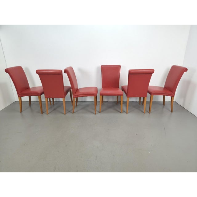 Vittoria Dining Chairs from Poltrona Frau, 1990s, Set of 6 For Sale - Image 13 of 13