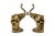 1960s Rare Vintage Mid-Century Hollywood Regency Brass Elephant Bookends For Sale - Image 5 of 13
