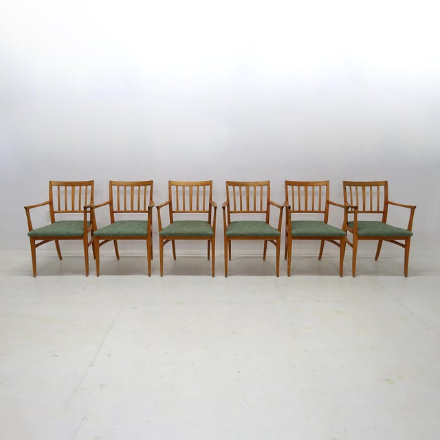 Set of Six Dining Chairs by Carl Malmsten, 1950 For Sale In Los Angeles - Image 6 of 10