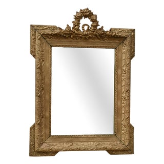 Antique Napoleon III Louis XV Revival French Giltwood Wall Mirror, 1870 For Sale