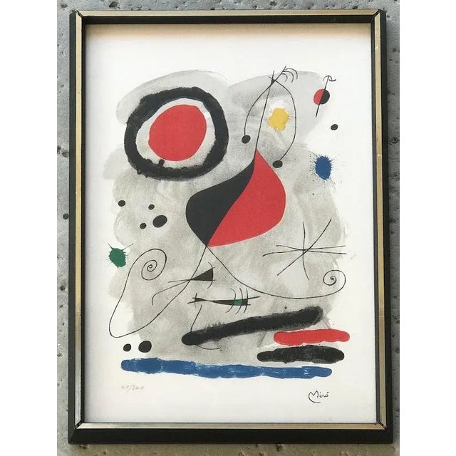 JOAN MIRO リトグラフ　フレーム付き 1964 Joan Miro Signed and Numbered Limited Edition