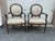 French Provincial Henredo Schoonbeck Colllection Pair Louis XV Style Carved Armchairs For Sale - Image 3 of 18