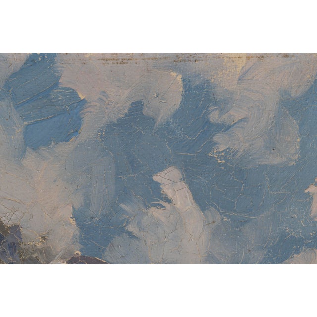 Ezelino Briante, Alley in Capri, 1920s, Oil on Canvas For Sale - Image 10 of 18