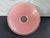 Glass Vintage Art Deco Pink Satin Glass Ceiling Light Shades, Floral Relief, Circa 1935–1945 - a Pair For Sale - Image 7 of 12