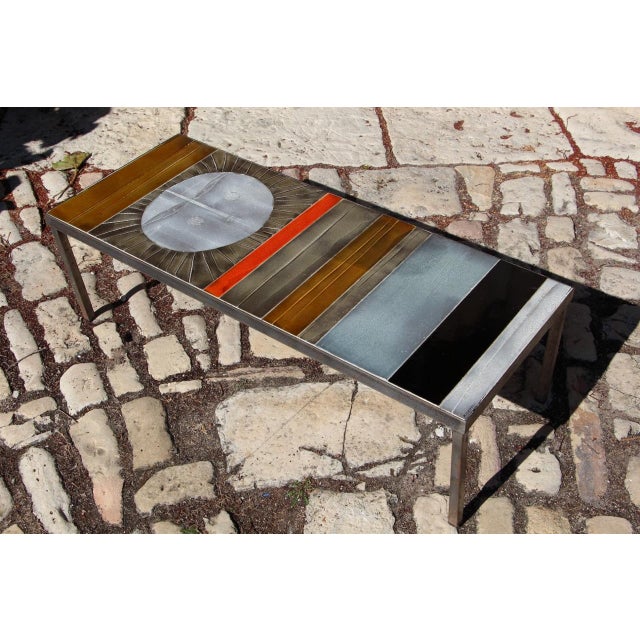 Ceramic Sun Model Coffee Table by Roger Capron, 1960s For Sale - Image 10 of 10