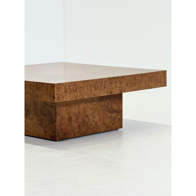 Square Coffee Table by Fratelli Turri with Burl Wood, 1970s For Sale - Image 10 of 12