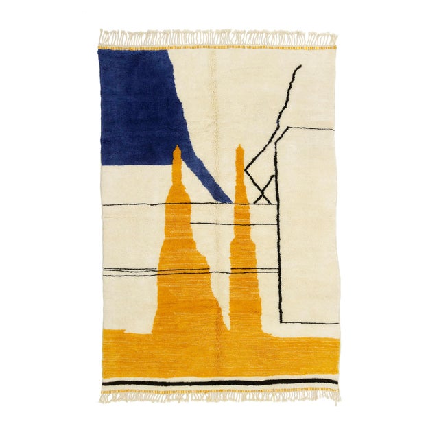 Hand-Knotted Wool Rug by Azele Studio For Sale - Image 10 of 10