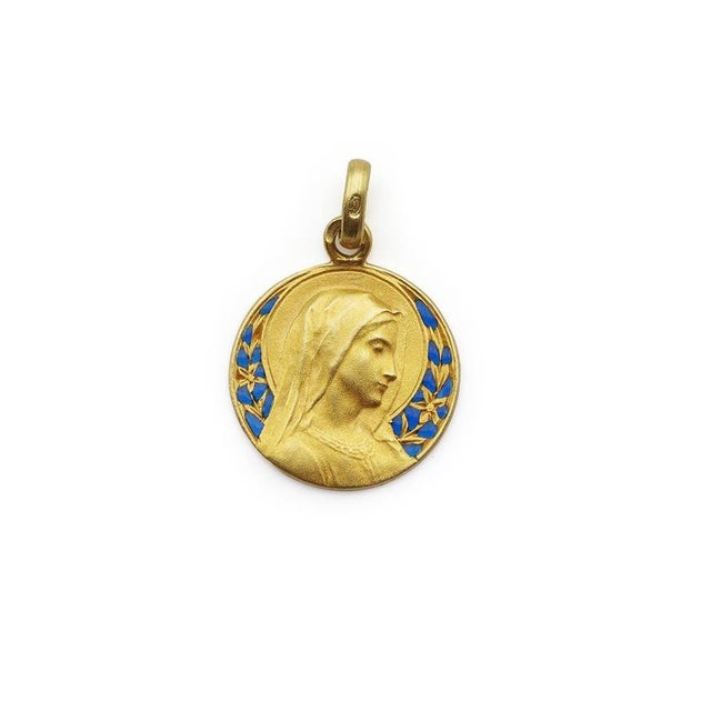Enamel Virgin Mary Medal For Sale - Image 5 of 5