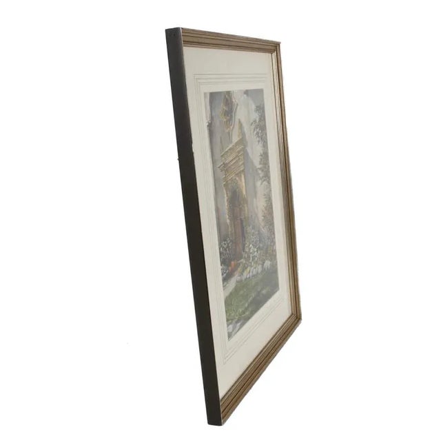 Late 20th Century Framed Print of William Mangum's "Carmel Mission" For Sale - Image 4 of 12
