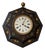 Napoleon III Octagonal Wall Clock with Painted Flowers For Sale