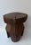 Mid-Century Modern Pair of Brutalist Massive Wood Mushroom Stools. Italy, 1960s For Sale - Image 6 of 13