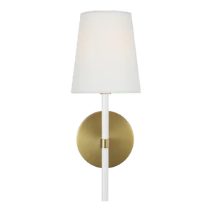 Kate Spade by Visual Comfort Studio Monroe Single Sconce, Burnished Brass