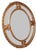 Victorian Giltwood Oval Marginal Plate Mirror For Sale