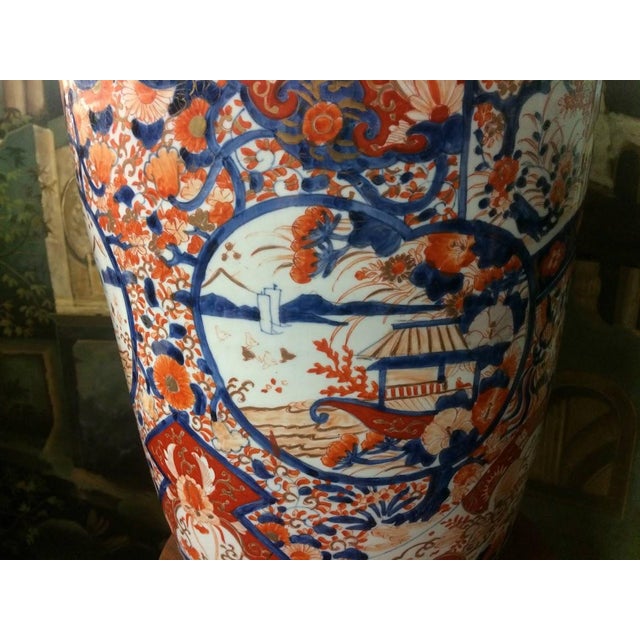 Antique Imari Vase, Meiji Period Floor Vase For Sale - Image 10 of 12