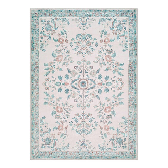 Lavable Machine Woven Rug Coral 3x4 For Sale