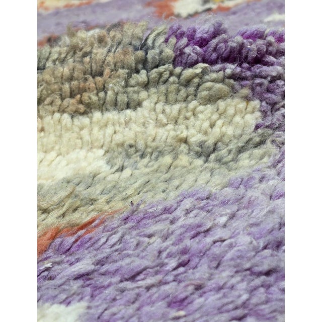 2020s Abstract Moroccan Wool Rug - 5.9 X 4.4 Ft For Sale - Image 5 of 5
