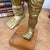 Mid 20th Century Golden Gilded Wood Hanuman Sculpture For Sale - Image 14 of 15